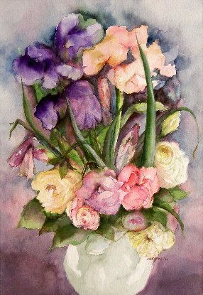 Roses and Irises