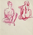 Seated Nude (2 views)