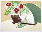 Anthuriums with Fan
